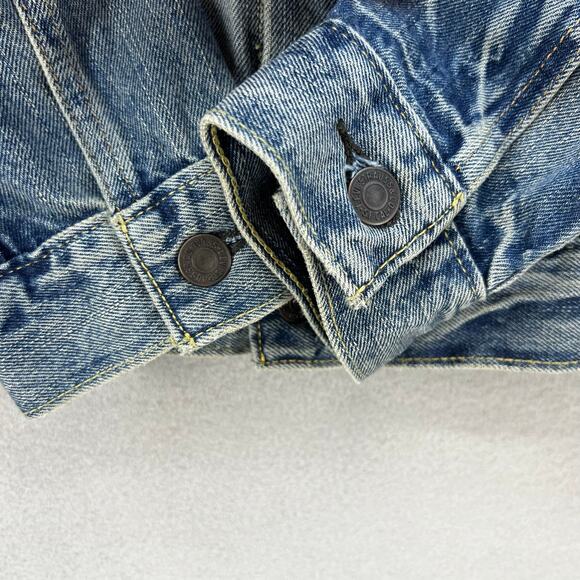 VTG Levi's Denim Jacket Men's S Blue Classic Trucker Jacket Vintage 80s Preppy - Picture 6 of 11